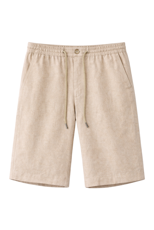 Beige Linen Short