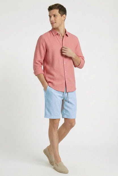 Azul Claro Linen Short